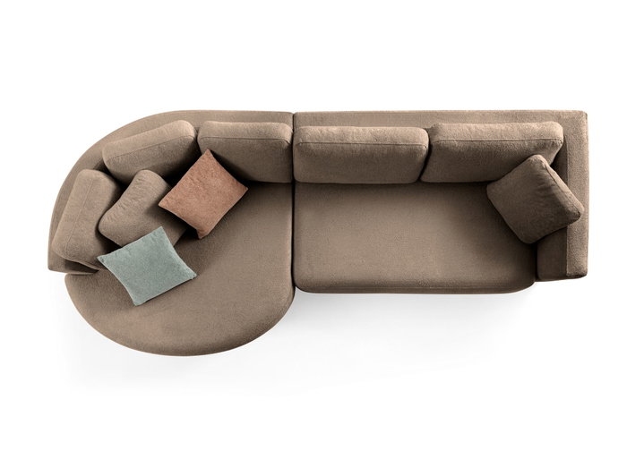 Atelier Del Sofa Venezia Left - Marrón oscuro